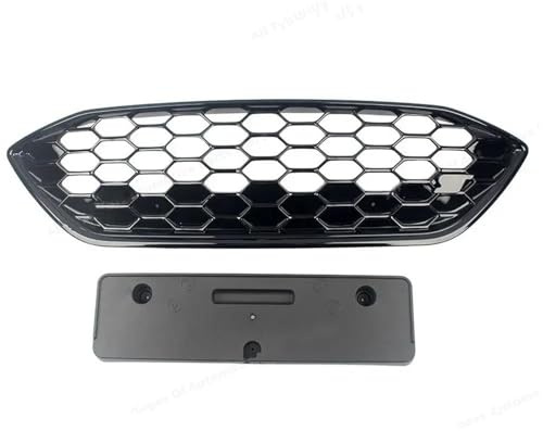 Kühlergrill Auto-Frontstoßstangengrill Für Ford Für Focus MK4 ST Für ST-Line 2019 2020 Racing Billet Grills Facelift Licht Lampenabdeckung Body Kits Schutz Front Kühlergrille(Upper Grill)
