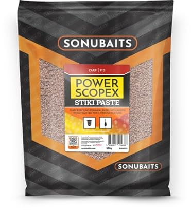 Sonubaits Stiki Paste 500g – Paste Mix für Karpfen, F1 und Qualitätsfische - Geschmack : Power Scopex
