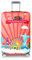 Reise Suitcase Protector Reißverschluss Koffer Abdeckung Waschbar Drucken Gepäck Abdeckung 18-32 Zoll (pink, L(for26-28 inch Luggage))