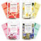 SCENTORINI Wax Melts, Scented Soy Wax Tarts - Grapefruit, Cherry Blossoms, Wild Bluebell, Plumeria - 4x2.5 oz