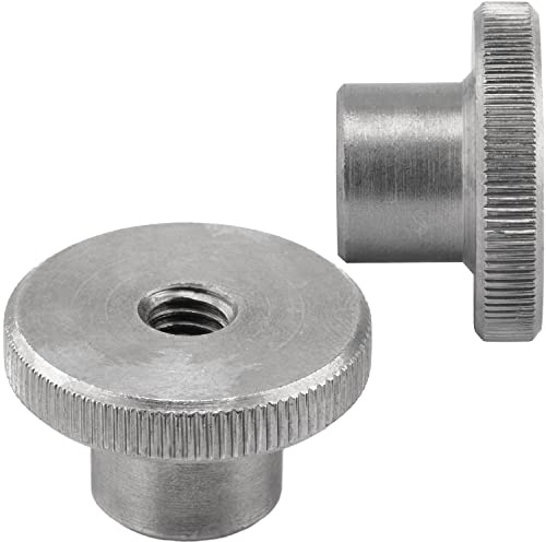 FASTON® Rändelmutter Hohe Form M10 (2 Stück) DIN 466 aus Edelstahl A1 VA Rändelmuttern Mutter Rändel mit Gerändeltem Rand Rändel-Mutter Rostfrei Muttern