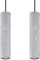 Sollux Lighting Hängelampe Pendelleuchte Hängeleuchte Deckenlampe Beton 2 Flammig Grau LUVO