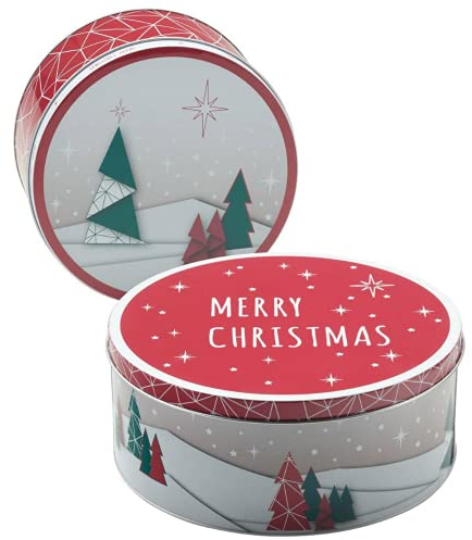 Original Kaiser X-Mas Keksdosen-Set 2 teilig, Aufbewahrung für Weihnachtsplätzchen, Kekse, festliches Design