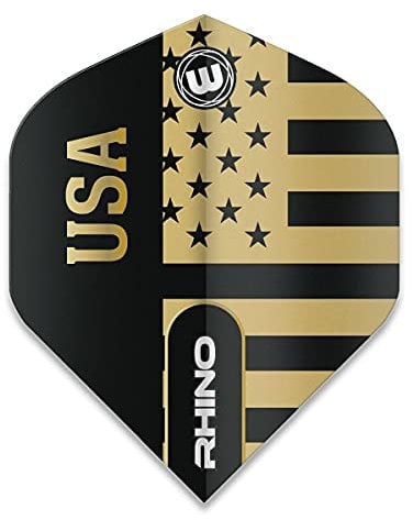 Art Attack Winmau USA American Flag Stars & Stripes Patriot 100 Micron Strong Standard Dart Flights (1 Set)
