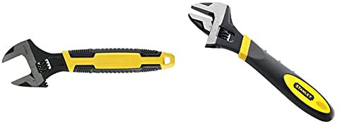 Stanley MaxSteel Adjustable Wrench 250mm STA090949 MAXSTEEL Adjustable Wrench 30 x 200 mm Protective Phosphate Finish and Ergonomic Bi Material Handle 0-90-948