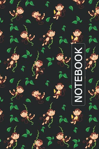 Monkey Notebook: Monkey Notebook Journal Gifts Monkey Blank Lined Notebook Planner