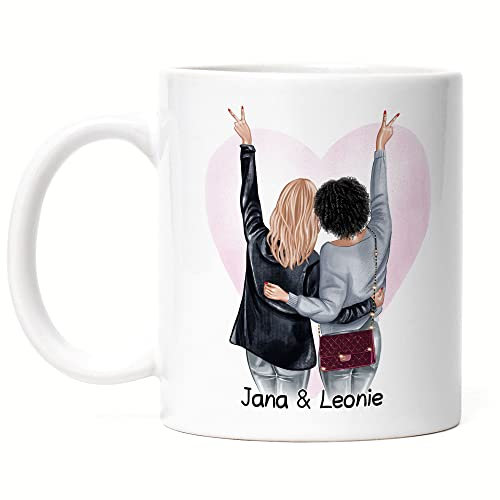 Kiddle-Design Meilleure amie Tasse Personnalisée Nom Cadeau Anniversaire Cadeau Amitié