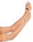 Gatielzana Women's Rhinestone Fishnet Gloves Mesh Long Sleeve Gloves, Nude, Nude, One Size