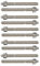 10er Set Ankerstangen Schwerlast Stahl verzinkt oder Edelstahl (Verzinkter Stahl, M12 x 160 mm)