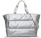 SGLTY Damen-Puffer-Tragetasche, große Handtaschen, Designer-Schultertasche, große gesteppte Yogatasche, silber