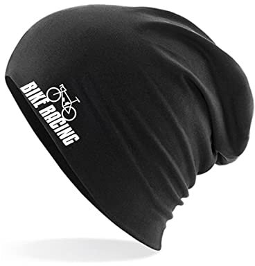 Huuraa Beanie Bike Racing Fahrrad Geschenk Black Bike Racing Präsent