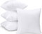 Utopia Bedding 4er Set Kissenfüllung 43 x 43 cm, Innenkissen Füllkissen Kopfkissen Sofakissen (Weiß)