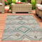 CARPETIA Teppich Wohnzimmer Vintage-Style | In- & Outdoor | grün, 160x230 cm