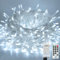 LITYBY Outdoor Fairy Lights, 50M 500 LED Christmas Decoration Lights Mains Powered Plug in String Lights with Remote/Timer, 8 Modes for Bedroom,Garden,Indoor/Outdoor, Christmas(Cool White)