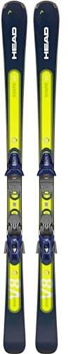 HEAD Damen, Herren Carving Ski Shape e-V8 SW + PR 11 GW 23/24 Blue-Yellow 156