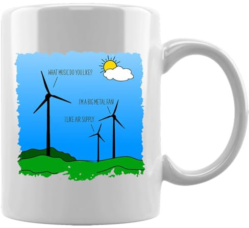 Generisch Big Metal Fans Like Air Supply Ceramic Mug White Coffee Tea Water Cup Office Home Ceramic White Mug Cup