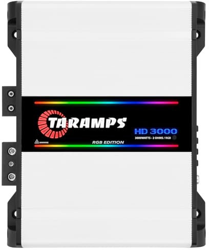 Taramps HD 3000 Module 2 Ohms RGB 3000W Rms Car Sound Amplifier