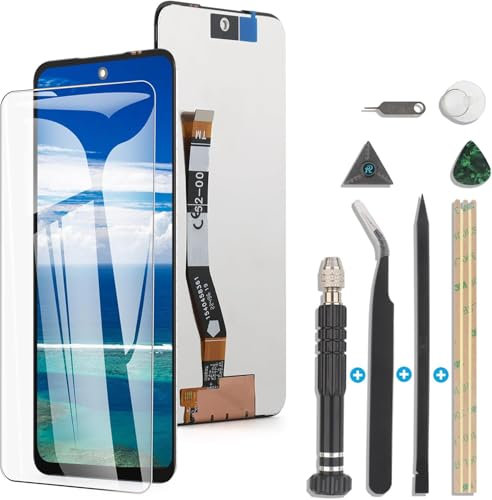 RongZy Display for Motorola Moto G54 5G XT2343-1 XT2343-2 LCD Touch Screen Internal Digitizer for Motorola Moto G54 5G Replacement Assembly with Tools Kit(Black)