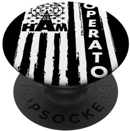 Amateur Radio Operator HAM Radio USA Flagge PopSockets mit austauschbarem PopGrip