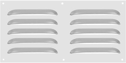 PATIKIL 12 x 6 Cubierta de Ventilación de Rejilla de Acero Inoxidable Cubierta de Ventilación de Pantalla de Rejilla de Aire HVAC para Hogar Cocina Baño Techo Tono Plateado