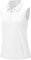 Rdruko Poloshirt Damen Ärmellos Polohemd Atmungsaktiv mit 1/4 Reißverschluss Schnelltrocknendes Sport Oberteil für Golf Tennis und Outdoor - Weiß L