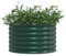 vidaXL Großer grüner Metallgartenpflanzer | 80 x 44 cm Langlebiger verzinkter Stahl Moderner Outdoor-Pflanzer Ideal für Kräuter und Blumen Elegante Dekoration verzinkte Pflanzer quadratische Box