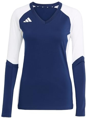 adidas Women's Volleyball Quickset Long Sleeve Jersey, Team Navy Blue 2, XXL