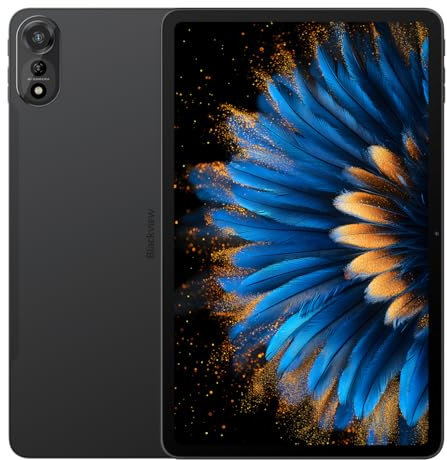 Blackview MEGA 2 Android 15 Tablet, 12'' 2K FHD+, 36GB+256GB(Extern 2TB), 9000mAh Akku, Dual SIM 4G LTE+WiFi, 16MP+8MP KI-Fotobearbeitung, Dual-Box-Lautsprecher, Kostenloser Stift, GPS WPS Grau