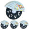 Regalami.Shop Set 4 bomboniere tagliapizza Piccolo Principe Completo di elagante Scatola da Regalo, per bomboniera Battesimo, Nascita, Comunione, Party, Regalo, Segnaposto