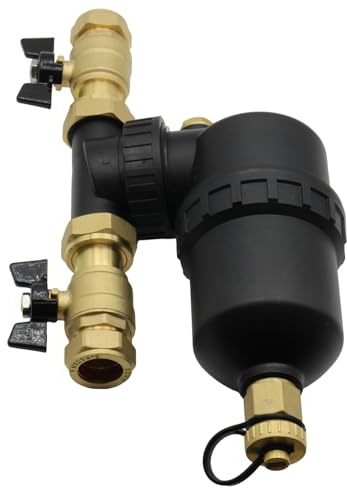 Magnetic Filter for Central Heating Systems 22mm with Isolation Valves