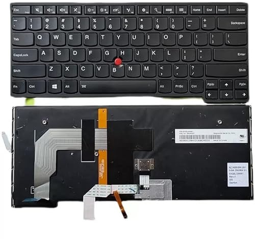 HYFOZAE Tastatur mit Hintergrundbeleuchtung für Thinkpad Yoga 14 S3 P40 und Yoga 460