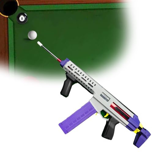 Billard-Queuepistole, Robustes Queue-Schusswerkzeug aus Metall für Billardspiel und Unterhaltung(Purple,90 * 30 * 7 cm)