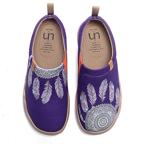UIN Desigual Art Zapatos Casual comodas el naturalista imprimio Mujer, Lona,Vestir,Plano,Mocasines Verano,niña,señora, Zapatillas Viaje Seguridad