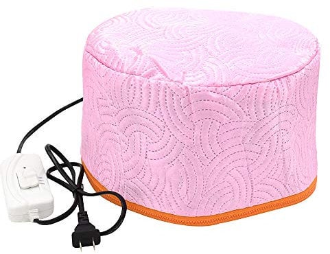 Hair Care Hat, Hair SPA Cap, Nourish Hair Care Hat, Electric Hair Cap Thermal Cap for Hair Spa Home Red1, Red