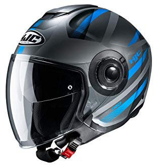 HJC Unisex-Adult I40 REMI Motorradhelm, gris blau, L