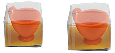 Silicone Egg Cups - Orange - Set of 2