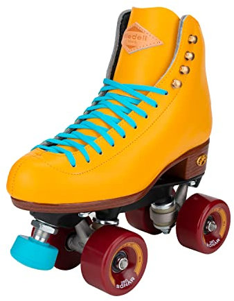 Riedell Skates - Crew - Draussen Quad Rollschuh | Kurkuma | Größe 10