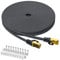 ARISKEEN Cat 8 Lan Kabel 7m, Cat8 Geflochten Flach Hochgeschwindigkeit (40Gbps 2000Mhz/s) Gigabit Rj45 STP Geschirmtes Internet Netzwerk Lan Patch Kabel Draht für Router Modem Panel