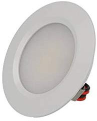 LEDLUX Mini runder LED-Einbaustrahler 3 W AC/DC 12 V DC 24 V Loch 50 mm Durchmesser 68 mm [Energieeffizienzklasse A] (Weiß, 6000K)