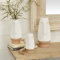 Deco 79 Vase, S/3, 30,5 cm, 25,4 cm, 17,8 cm, Weiß