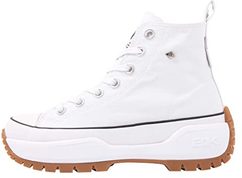 British Knights Kaya Mid Fly, Zapatillas Mujer, Blanco, 40 EU