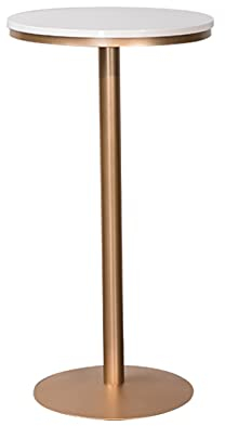 TOMYEUS Bartisch Eisen-High-Tisch- und Stuhlkombination-Haushaltsbartisch-Hochstuhl-Barhocker-Bar-Tisch- und Stuhl-Kleiner runder Tisch Bistrotisch