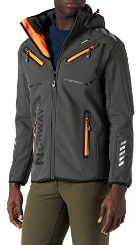 Geographical Norway Herren Softshell Funktions Outdoor Jacke wasserabweisend im Bundle mit urbandreamz Beanie