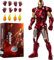 Ironman Mark 42 Model Metal Texture Painting All Joints Movable 7 Inch Collectible Action Figure (MK7)
