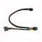 ZkeeShop 15 Pin x 2 to Mini 6 Pin ATX Compatible for 3650 3653 HDD SATA Power Cable Replacement Cable (32cm)