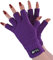 THMO Damen Thermo Handschuhe Ohne Finger Winter Fleece Winddichte Fingerlose Thinsulate Handschuhe (Einheitsgröße, Violett)