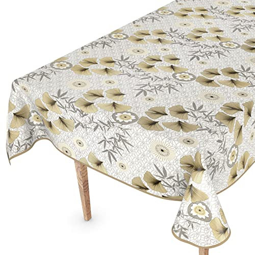 Wachstuchtischdecke Wachstischdecke Tischdecke abwaschbar Gartentischdecke Wachstuch Eckig rund oval 160 x 120cm mit Saum Pusteblume Modern