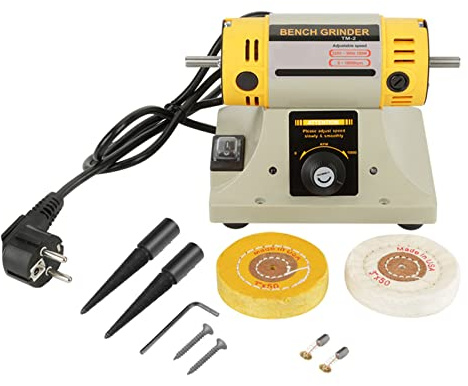 Touret A Polir Polis EU-Stecker 220 V 350 W Elektrische Schleifmaschine Poliermaschine für Schmuck Dental Drehmaschine Motor