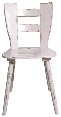 Shabby Küchenstuhl Holzstuhl Stuhl rosa rosé 60er Jahre Landhaus Vintage Shabby Chic Möbel