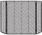 COSTWAY Pantalla de Chimenea de 3 Paneles de 78 x 133 cm, Pantalla Plegable de Malla de Hierro Forjado con Bisagras Flexibles, Cubierta de Chimenea de Metal Resistente con Marco Robusto (Negro)